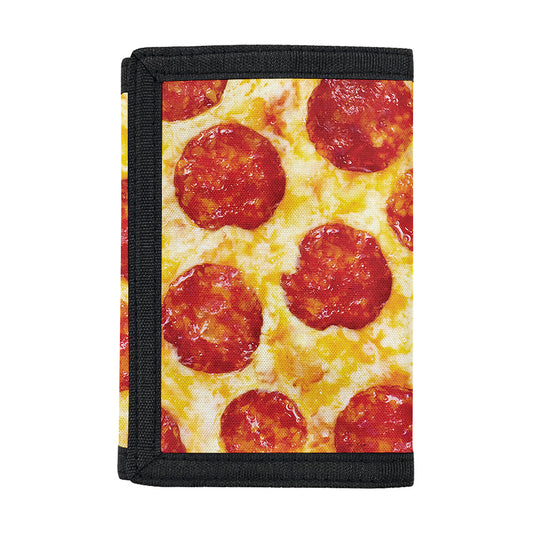 Pepperoni Pizza Print Trifold Wallet