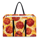 Pepperoni Pizza Print Utility Tote Bag