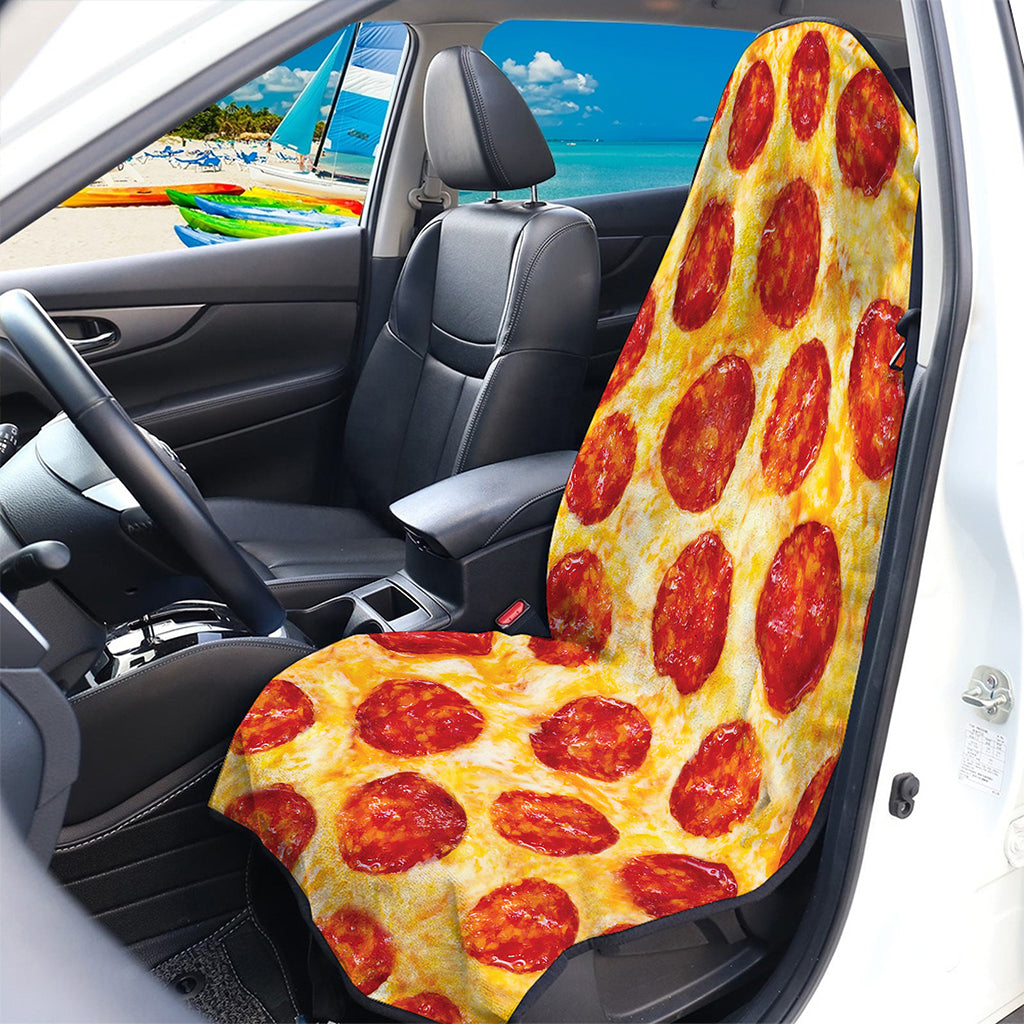 Pepperoni Pizza Print Waterproof Car Seat Cover