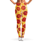 Pepperoni Pizza Print Women's Leggings