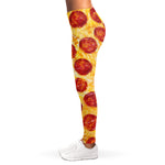 Pepperoni Pizza Print Women's Leggings