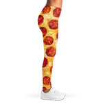 Pepperoni Pizza Print Women's Leggings