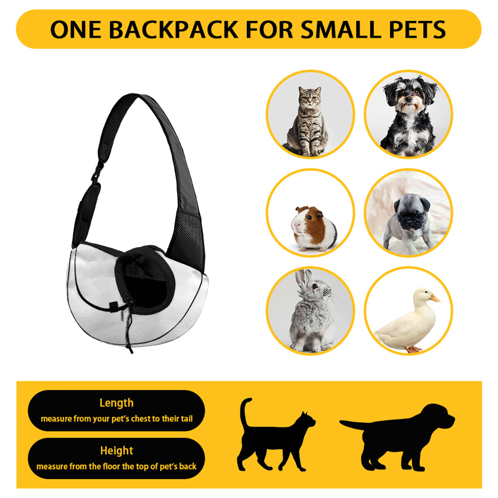 Funny Eggplant Pattern Print Pet Sling Carrier