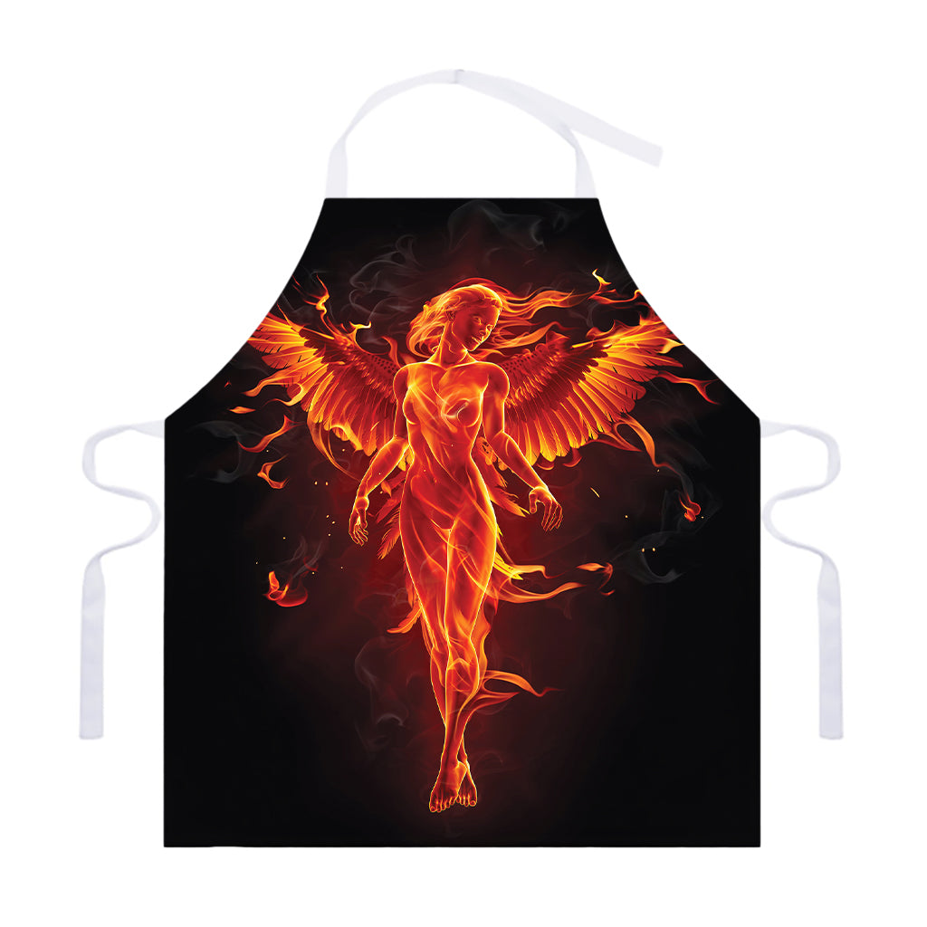 Phoenix Angel Print Adjustable Apron