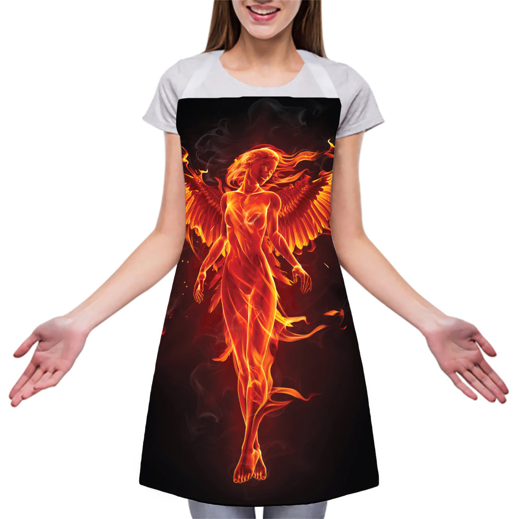 Phoenix Angel Print Adjustable Apron