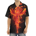 Phoenix Angel Print Aloha Shirt