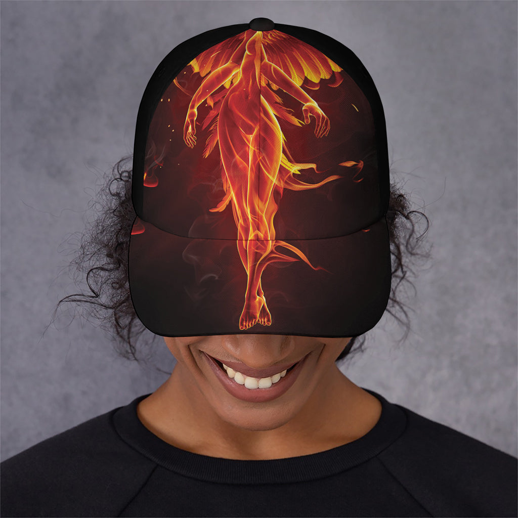 Phoenix Angel Print Baseball Cap