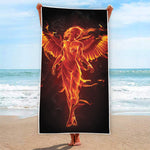 Phoenix Angel Print Beach Towel