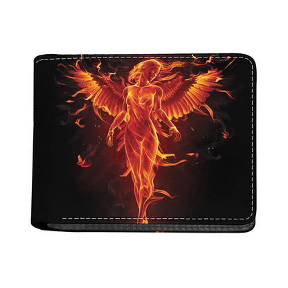 Phoenix Angel Print Bifold Wallet