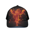 Phoenix Angel Print Black Mesh Trucker Hat