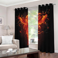 Phoenix Angel Print Dimout Grommet Curtains
