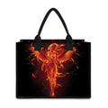 Phoenix Angel Print Canvas Tote Bag
