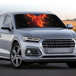 Phoenix Angel Print Car Windshield Sun Shade