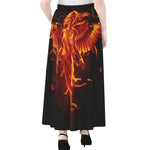 Phoenix Angel Print Chiffon Maxi Skirt