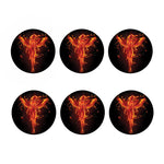 Phoenix Angel Print Coaster Set