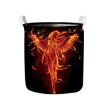 Phoenix Angel Print Collapsible Laundry Basket