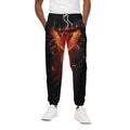 Phoenix Angel Print Cotton Sweatpants