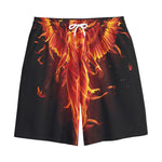 Phoenix Angel Print Cotton Shorts