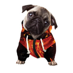 Phoenix Angel Print Dog Zip Up Hoodie