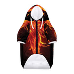 Phoenix Angel Print Dog Zip Up Hoodie