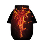 Phoenix Angel Print Dog Zip Up Hoodie