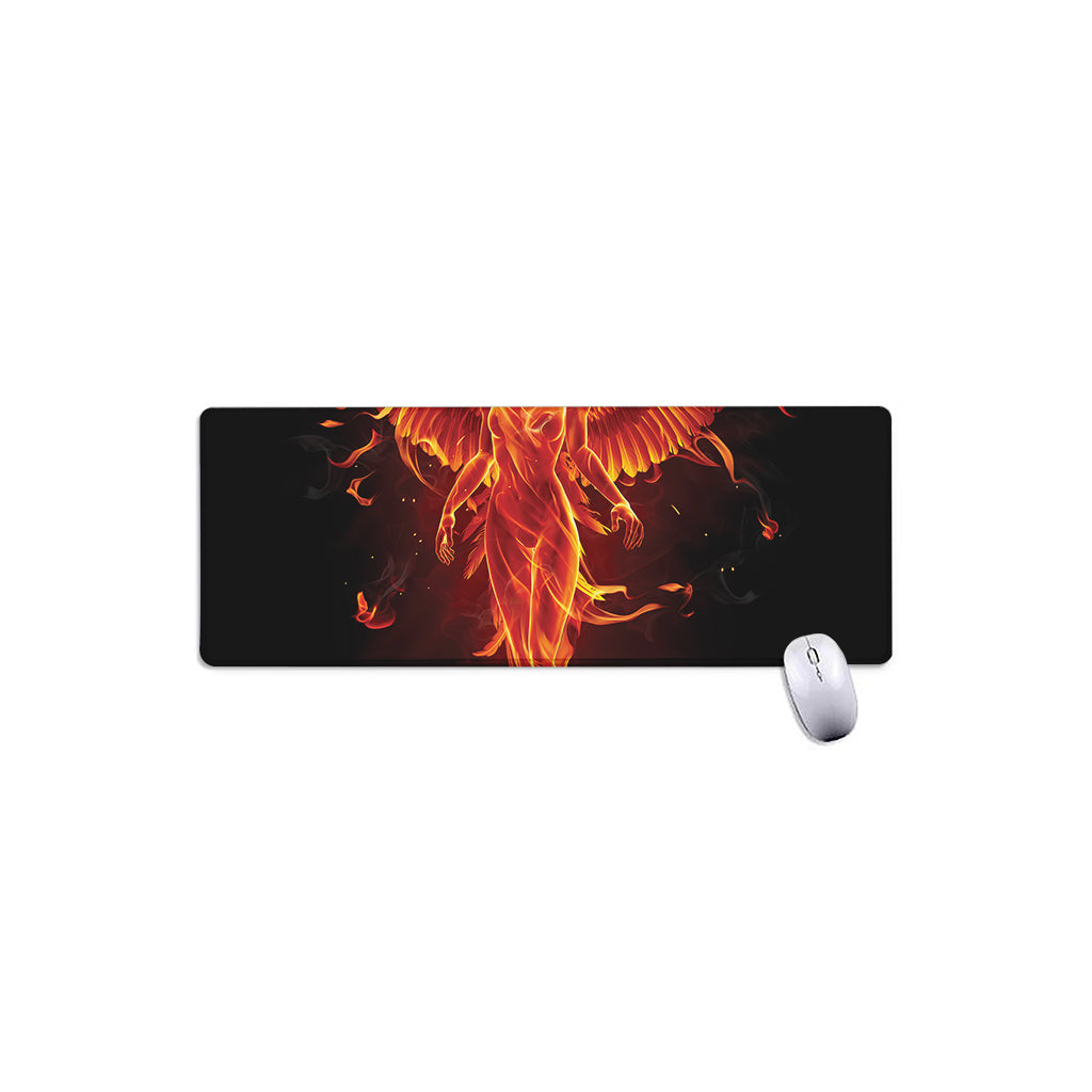 Phoenix Angel Print Extended Mouse Pad
