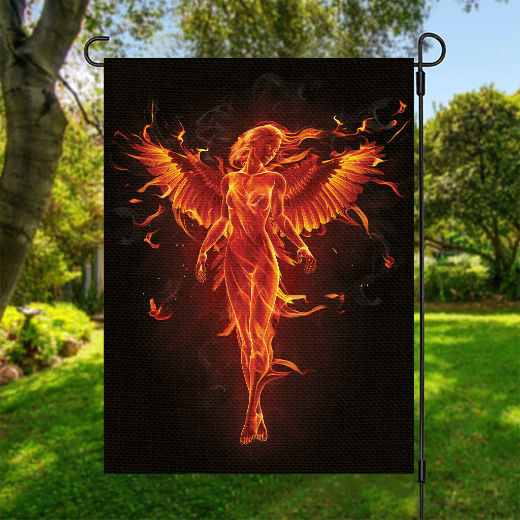 Phoenix Angel Print Garden Flag