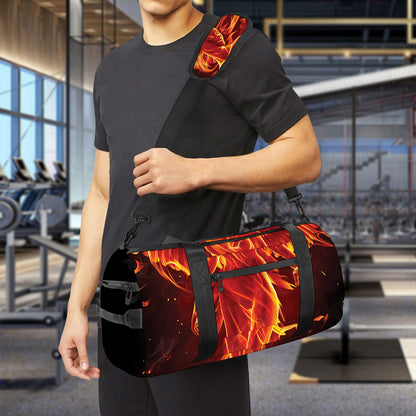 Phoenix Angel Print Gym Bag