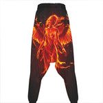 Phoenix Angel Print Hammer Pants