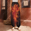 Phoenix Angel Print Harem Pants