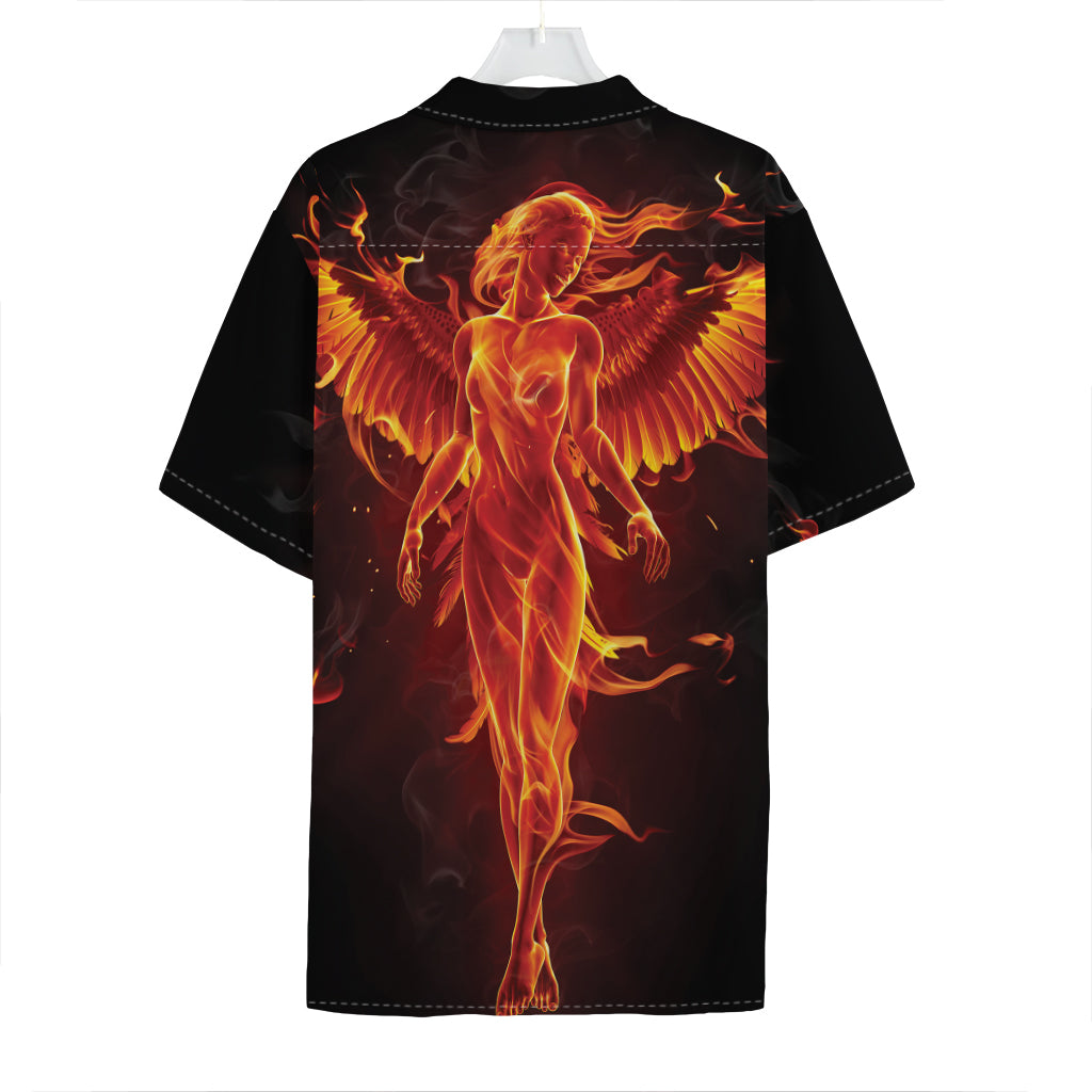 Phoenix Angel Print Hawaiian Shirt
