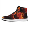 Phoenix Angel Print High Top Leather Sneakers