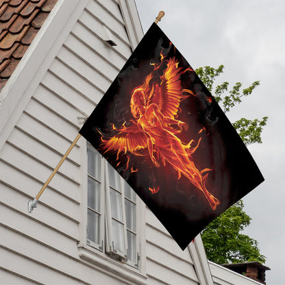 Phoenix Angel Print House Flag