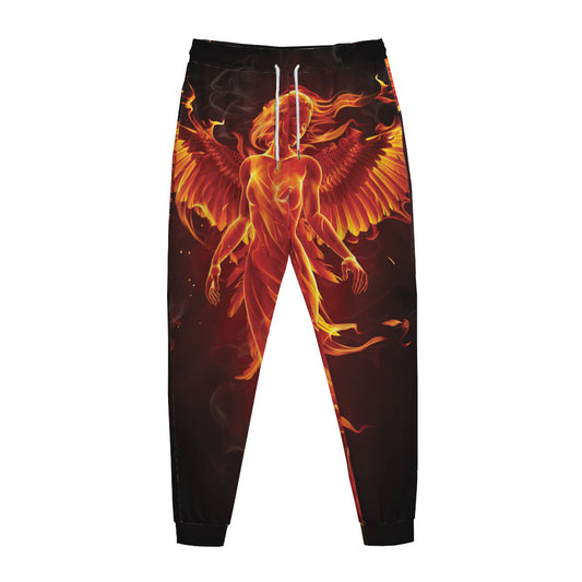 Phoenix Angel Print Jogger Pants