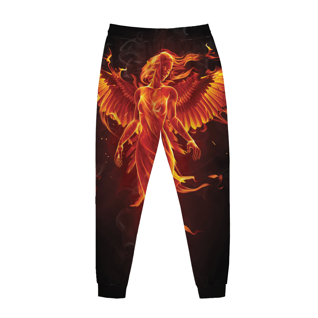 Phoenix Angel Print Jogger Pants