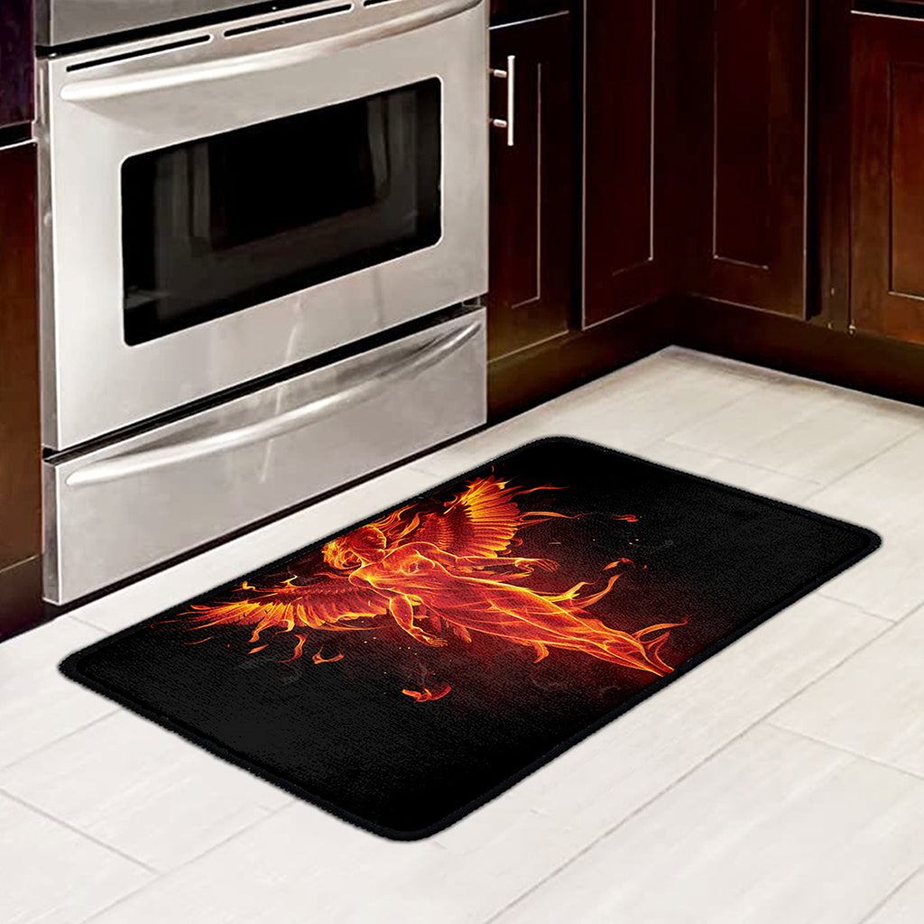 Phoenix Angel Print Kitchen Mat