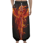 Phoenix Angel Print Lantern Pants