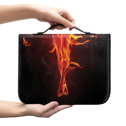 Phoenix Angel Print Leather Bible Cover