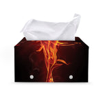 Phoenix Angel Print Leather Tissue Box Cover