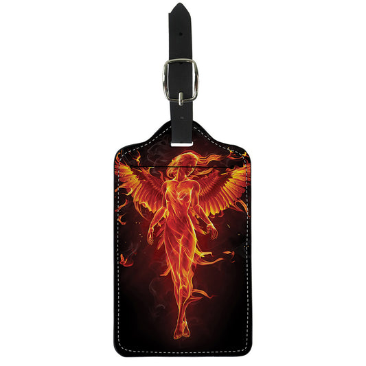 Phoenix Angel Print Luggage Tag