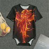 Phoenix Angel Print Men's Bodysuit