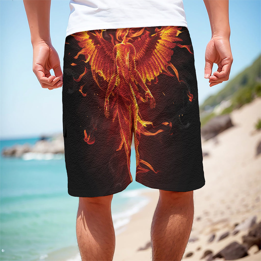 Phoenix Angel Print Men's Cargo Shorts