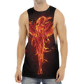 Phoenix Angel Print Men's Muscle Tank Top