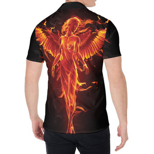 Phoenix Angel Print Men's Shirt