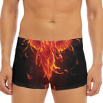 Phoenix Angel Print Men's Short Boxer Briefs