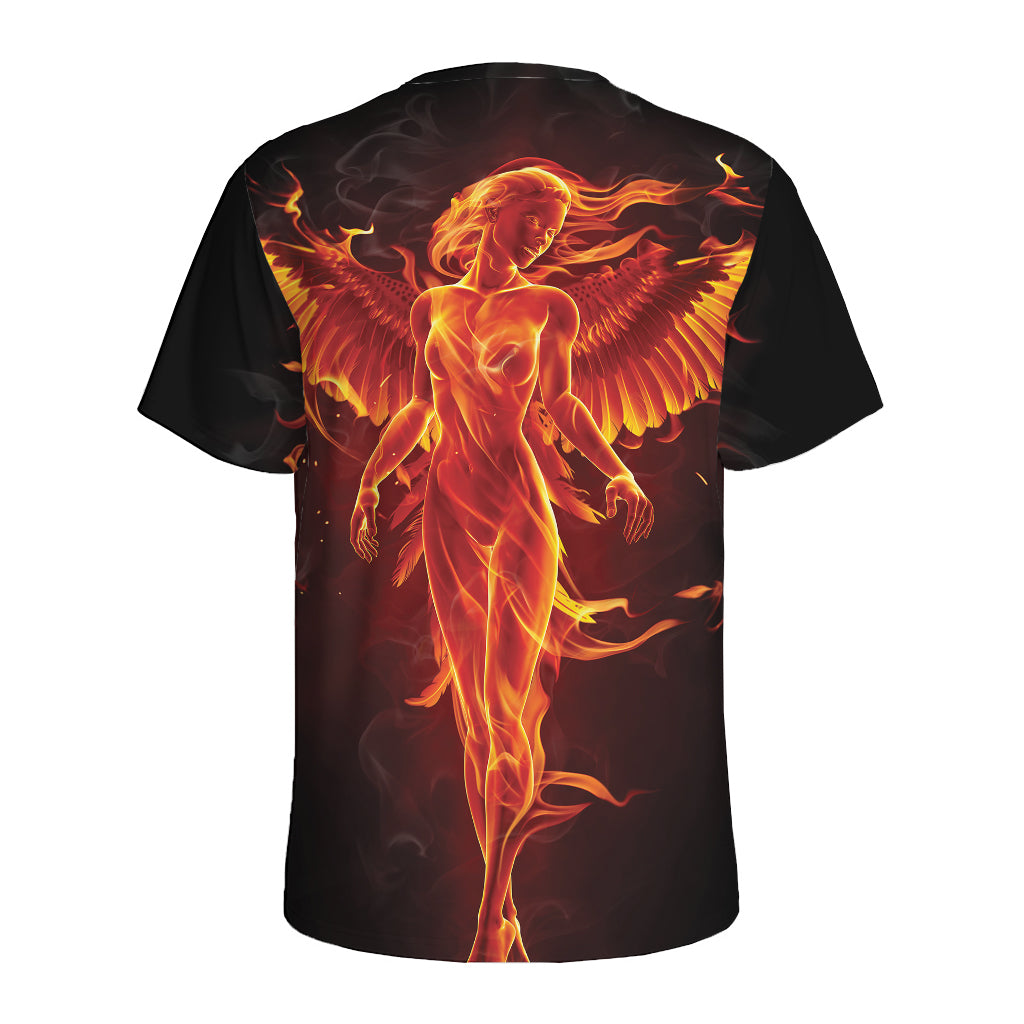 Phoenix Angel Print Men's Sports T-Shirt