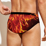 Phoenix Angel Print Men's Swim Briefs
