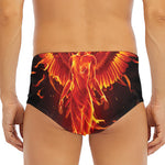 Phoenix Angel Print Men's Triangle Swim Briefs