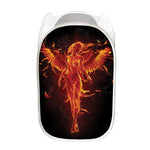 Phoenix Angel Print Mesh Laundry Hamper