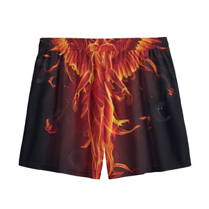 Phoenix Angel Print Mesh Shorts